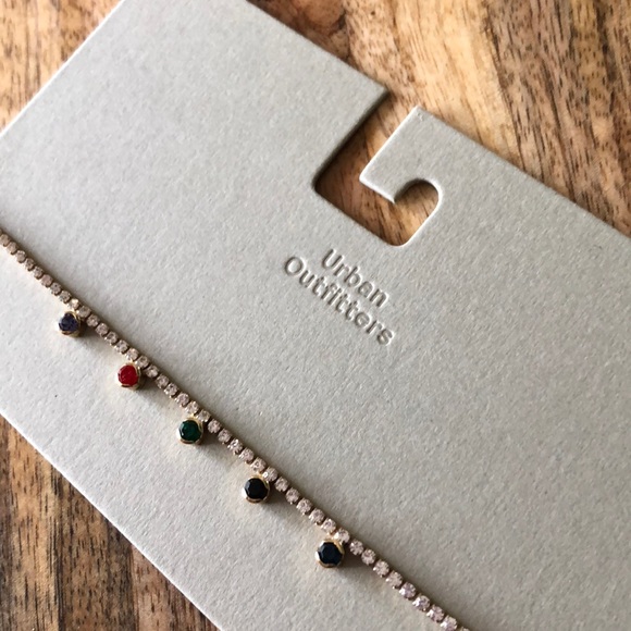 Urban Outfitters multicolored rhinestone Choker - Picture 2 of 8
